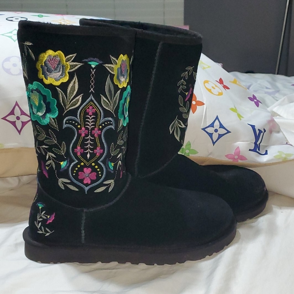 Ugg Australia with Floral Embroidery